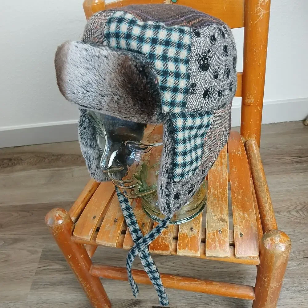 patchwork winter trapper hat 22